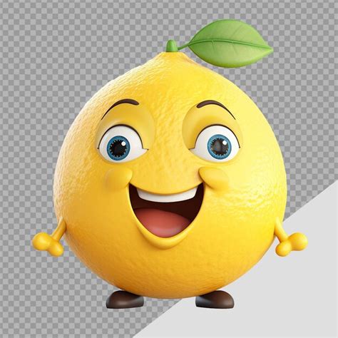 Premium PSD Lemon Png Isolated On Transparent Background