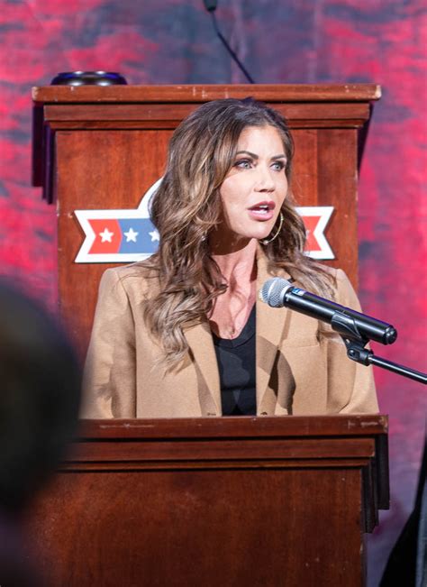 Just another photo from convention. Kristi Noem gives nominating speech ...