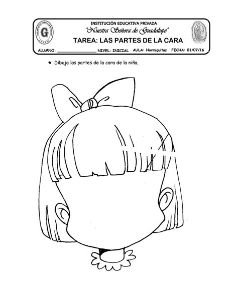 Tarea Partes De La Cara By Katy Hormiguita Issuu