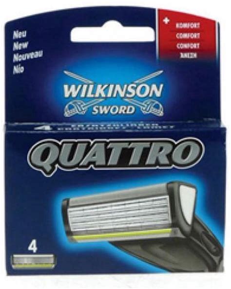 Wilkinson Sword Quattro 4 Stuks Scheermesjes Voordeelverpakking 3