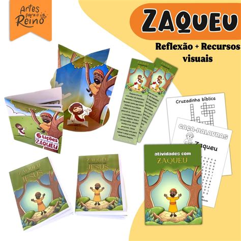 Zaqueu Pack de Recursos visuais história Artes para o Reino