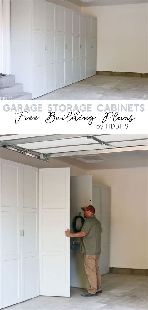 DIY GARAGE STORAGE CABINETS | FREE BUILDING PLANS - Tidbits