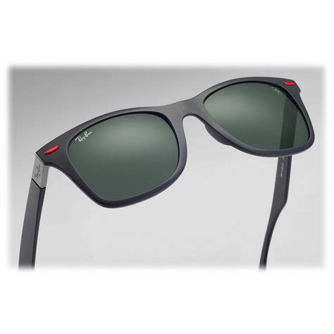 Ray Ban Rb4195m F60271 Original Scuderia Ferrari Collection Wayfarer Black Green Classic