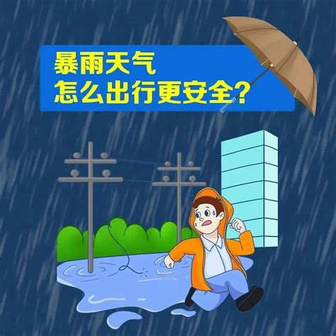 【安全提示】强降雨天气市民如何避险？这份“安全锦囊”请收好 应急 按钮 雨具