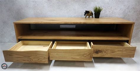 Szafka RTV Z Litego Drewna Loft OFLIS Art Wood