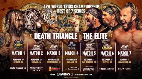 Aew Announces Trios Championship Best Of Seven Series Tjr Wrestling