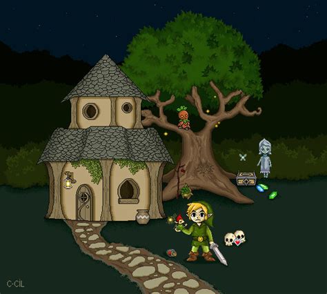 Link pixel art (2009) by CecileAppert on DeviantArt