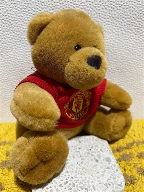 Vintage Manchester United Teddy Bear Plush Wearing T Shirt Plush