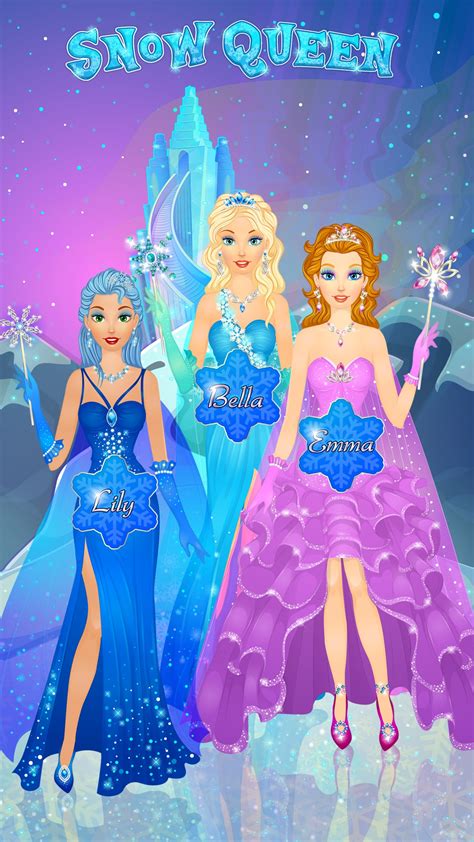 Snow Queen Dress Up And Makeup Princess Makeover Salon For