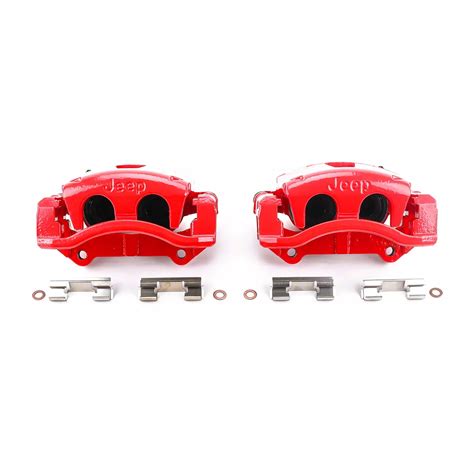 PowerStop Jeep Grand Cherokee Performance Front Brake Calipers Red