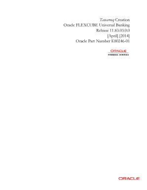 Fillable Online License Guide Oracle FLEXCUBE Universal Banking Release