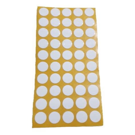 Tapa Furo Adesivo Mm Branco Brilhante Cartelas C Un Shopee