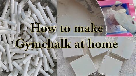 How To Make Gym Chalk Blocks At Home With School Chalk 🤍 Tutorial With