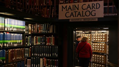 The Ancient Card Catalog Inside The Library Of Congress