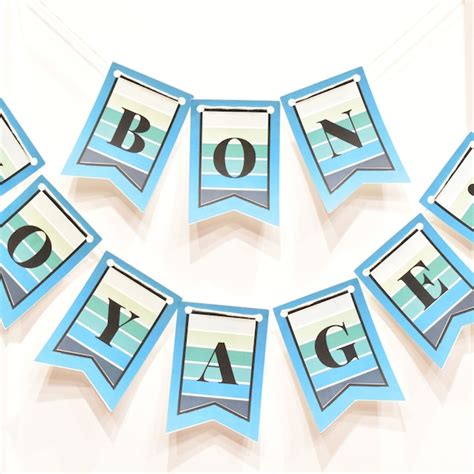 Bon Voyage Banner - Etsy