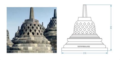 Replika Stupa Candi Borobudur Batu Lava WATUPEDIA STONE ART