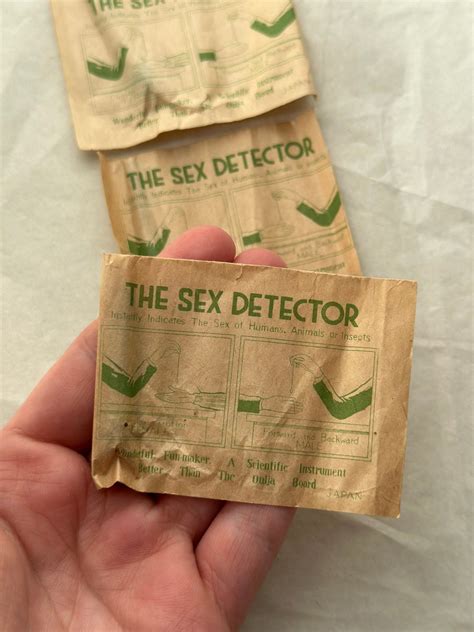 One 1 Vintage Sex Detector New Old Stock Japan Etsy