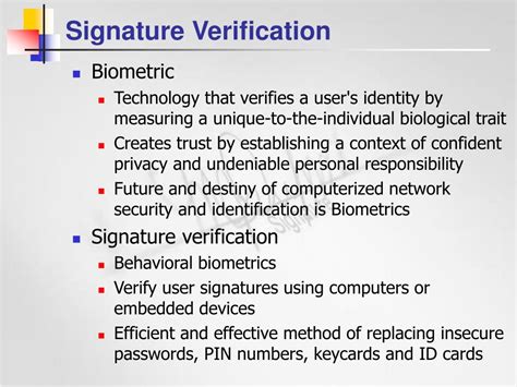 Signature Verification System Using Python Presentation