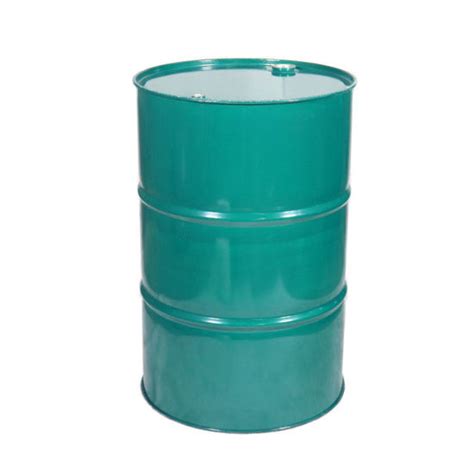 55 Gallon Deep Green Heavy Steel Tight Head Steel Drum Buff Epoxy Phenolic Lining 2 And 3 4