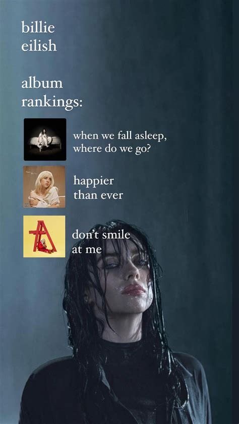 Billie Eilish Album Rankings : r/billieeilish