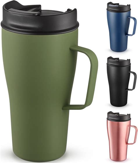 Civago 20 Oz Insulated Coffee Mug With Lid Stainless