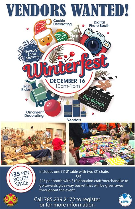 Winterfest VENDORS WANTED Ft Riley US Army MWR