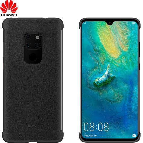 Original Huawei Mate 20 Pro Case Official Pu Leather Back Case Cover