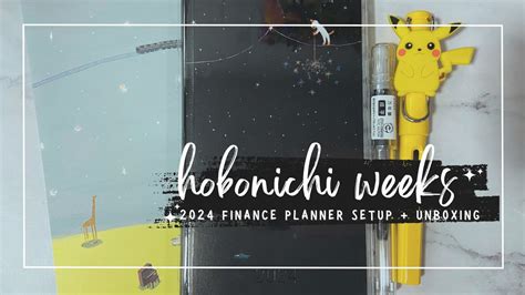 Hobonichi Weeks Unboxing Haul Setup Minimal Setup For Finance