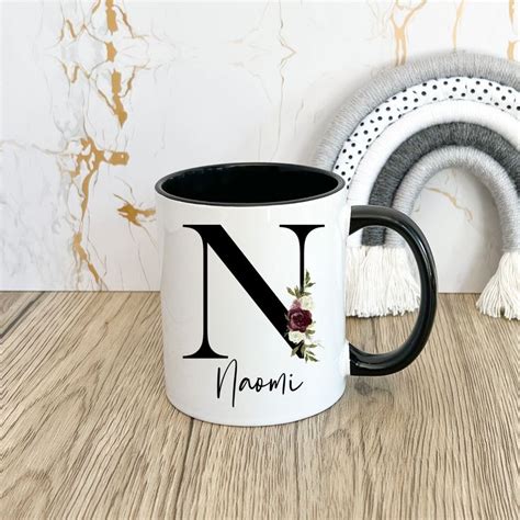 Personalised Initial Name Mug Custom Coffee Mug Bridesmaid Mug Gifts