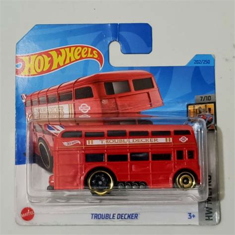 Jual Hot Wheels Trouble Decker Merah Short Card Shopee Indonesia
