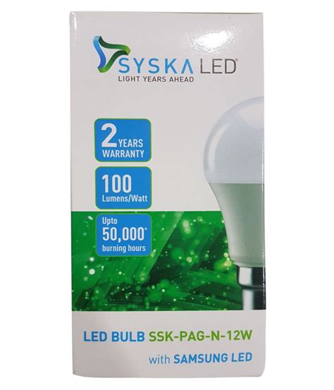 Syska W Led Bulbs Cool Day Light Pack Of Buy Syska W Led Bulbs