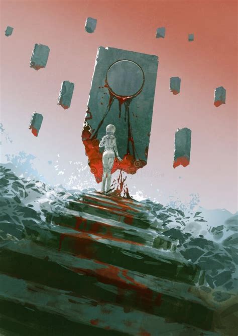 Ritual of mysterious cult stock illustration. Illustration of ...