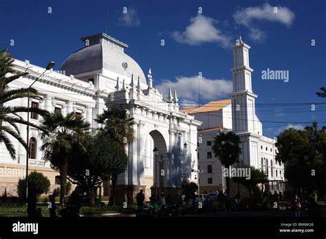 The Former Supreme Court Buildings In Parque Bolivar In Sucre In