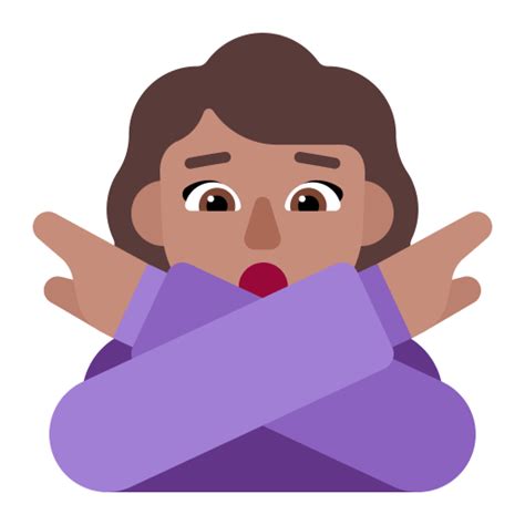 Woman Gesturing No Flat Medium Icon Fluentui Emoji Flat Iconpack