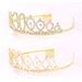 30th Birthday Gold Crystal Tiara Rhinestone Crown Dirty Thirty Etsy