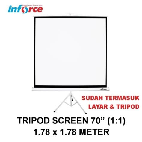 Jual Layar Screen Proyektor Tripod Inch Layar Proyektor Wall