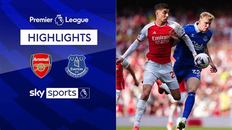 Arsenal 2 1 Everton Premier League Highlights Football News Sky