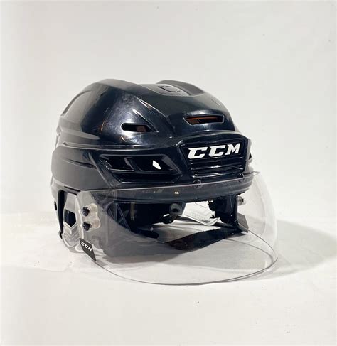 Small Black Ccm Tacks 710 Pro Stock Helmet With Visor Sidelineswap