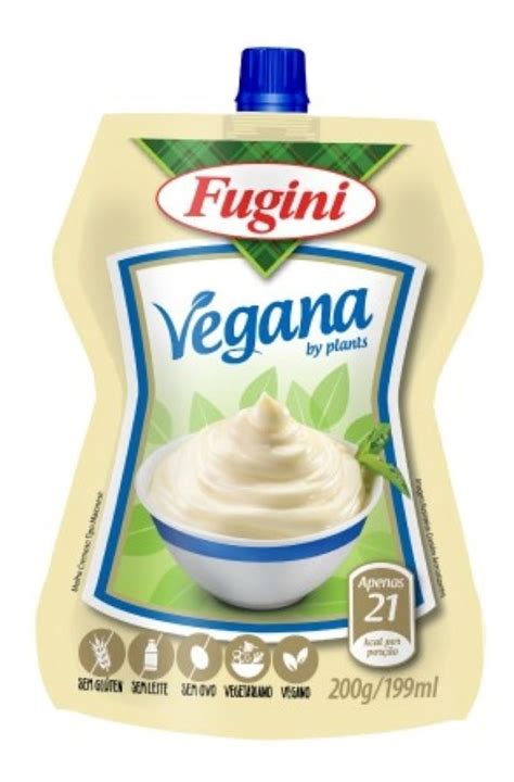 Molho Cremoso Tipo Maionese Vegana Fugini Sache Bico 200g MercadoLivre