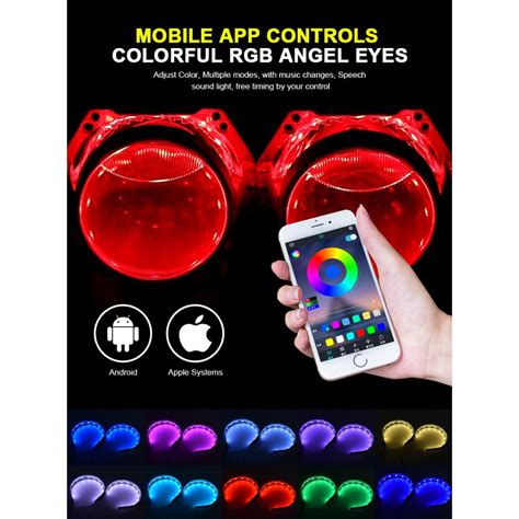 Jual Lampu Devil Eye Rgb Bluetooth Untuk Biled Projie Projector