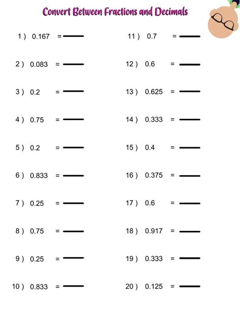 Converting Decimals To Fractions Worksheet Live Worksheets Worksheets Library