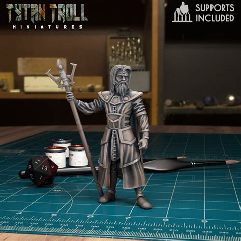 3D Printable DnD Heroes Mages Male Bundle Pre Supported By TytanTroll