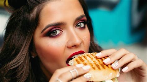 1260 Young Girl Bite Burger Stock Photos Free And Royalty Free Stock