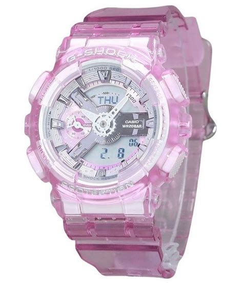 Casio G Shock Analog Digital Virtual Worlds Translucent Pink Multicolor