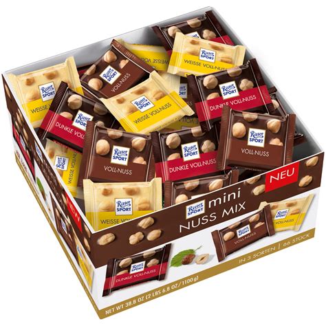 Ritter Sport Mini Chocolate Mix With Whole Hazelnuts Pcs Counter