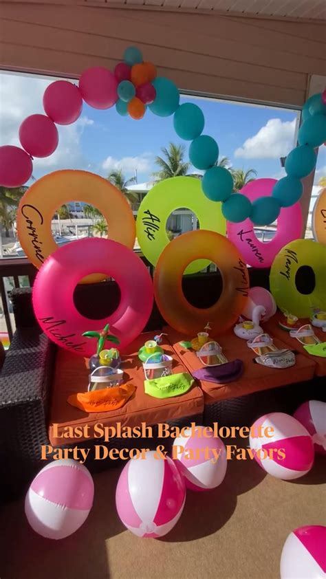 Last Splash Bachelorette Party Decor Party Favors Artofit