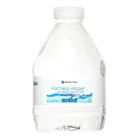 Members Mark Purified Water 8 Fl Oz 80 Ct