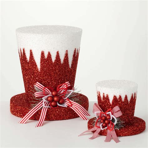 Red Top Hat Tree Topper Set by Sullivans