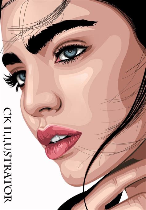 20 Beautiful Vexel Art Portraits Vector Portrait Illustrations Artofit