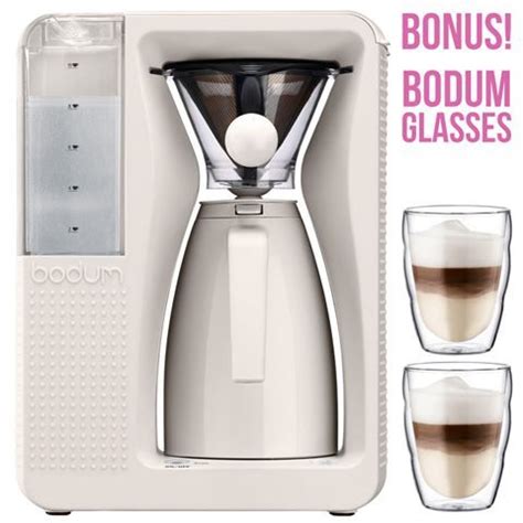 Bodum Bistro White B Over Automatic Coffee Machine Pour Over Coffee